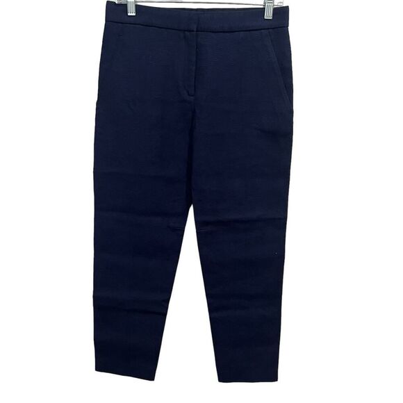 calvin klein collection womens navy cotton tailored slim Dress Pant size 2 38 IT - Picture 3 of 14